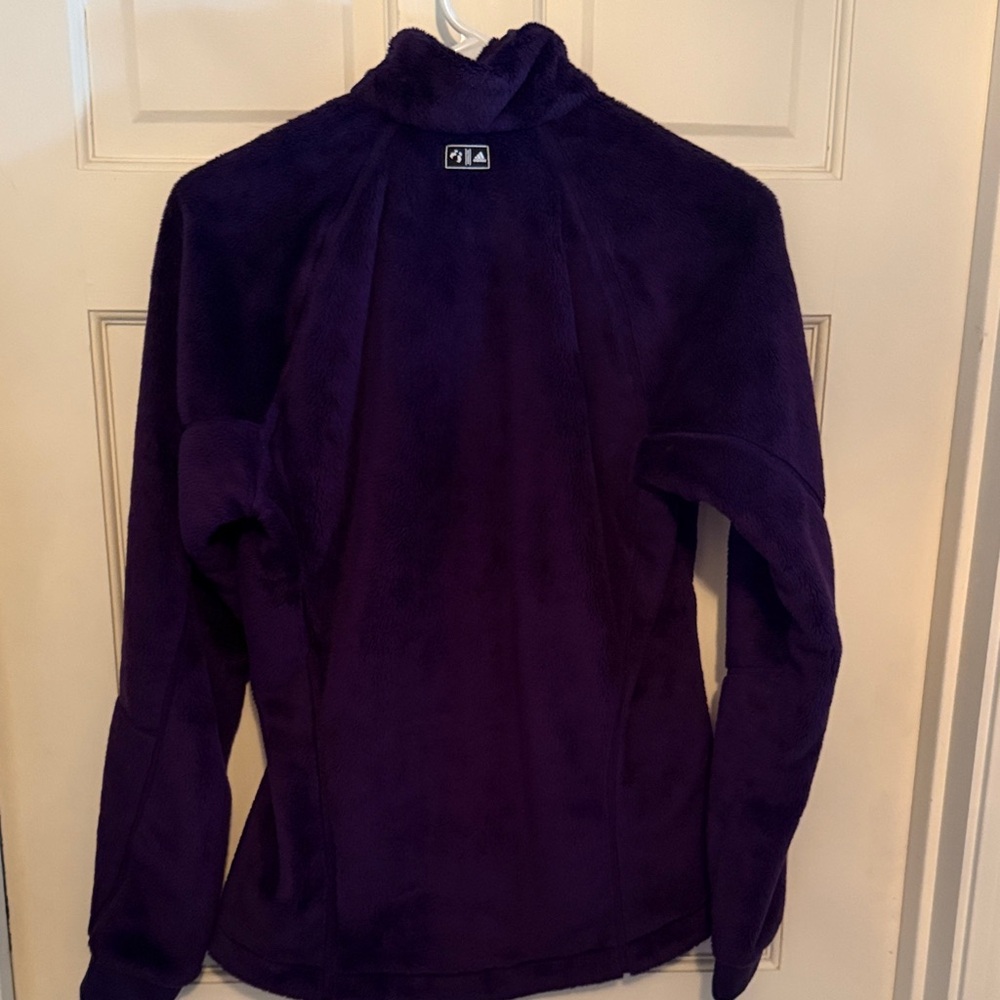 Adidas Deep Purple Fleece Jacket - Picture 2 of 3
